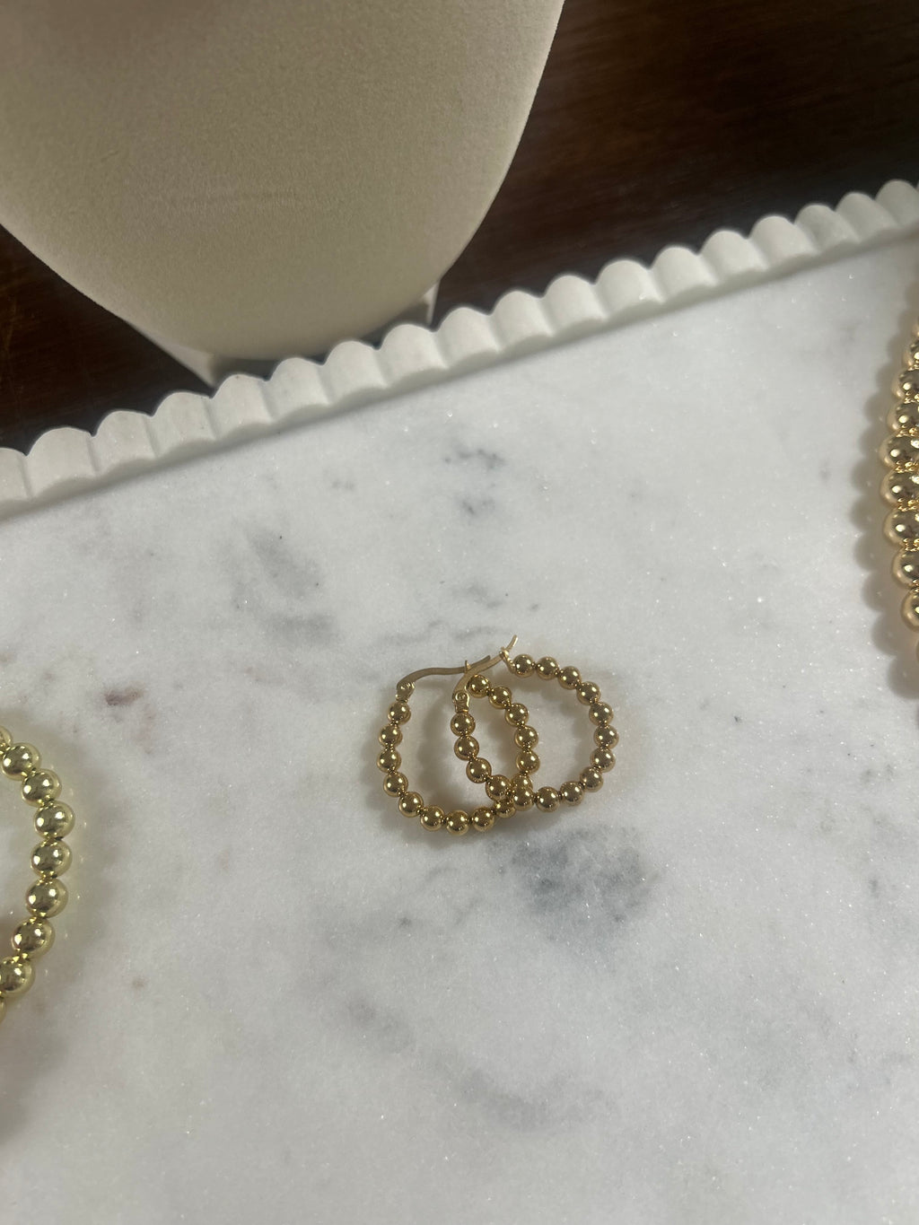 Beaded Hoop Earrings
