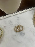 Beaded Hoop Earrings