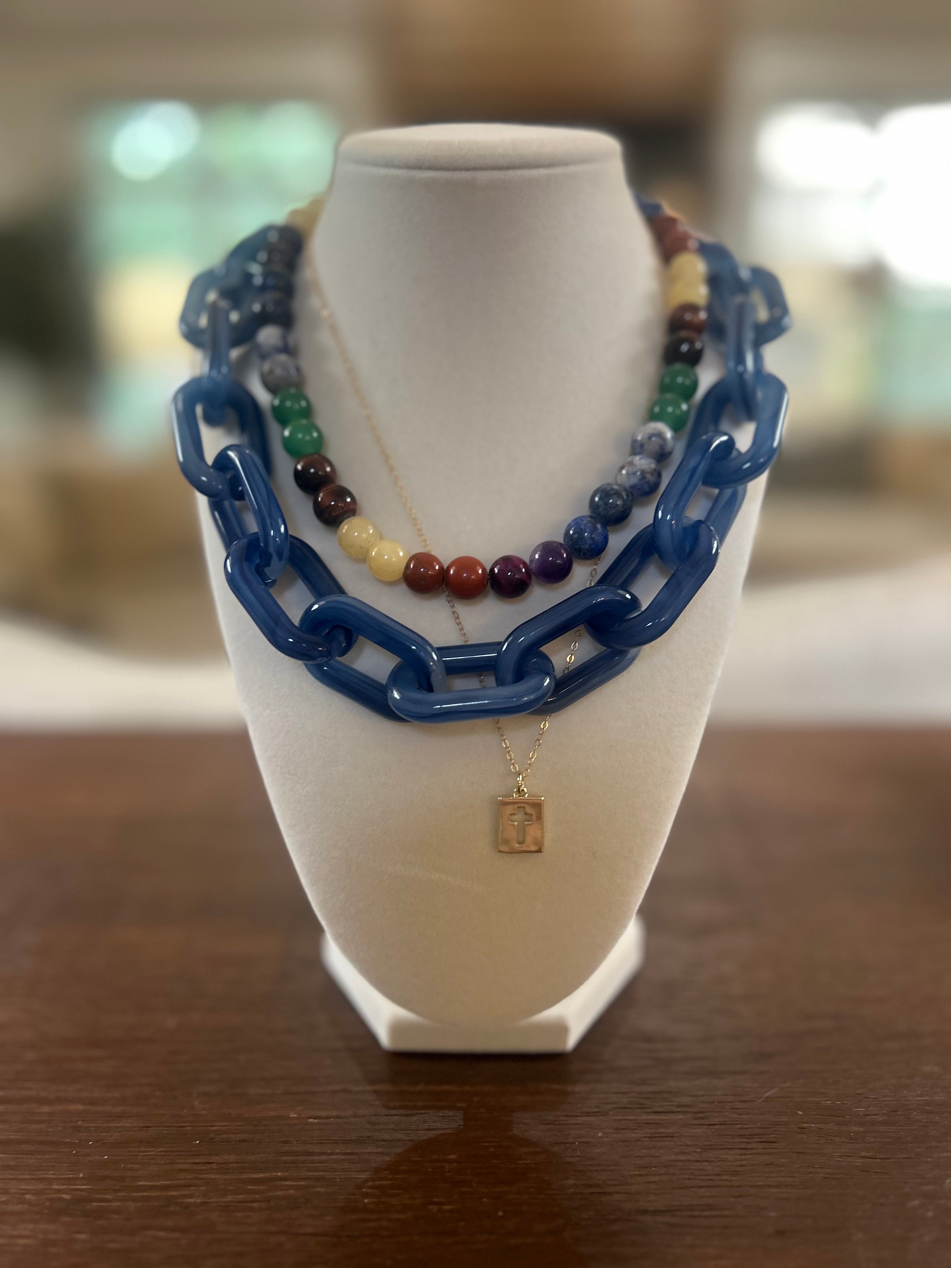 Blue Chunky Chain