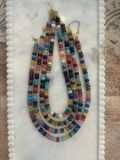 Enamel Hoop Earrings in Citrus Pop